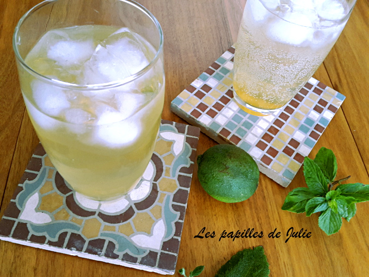 Sirop menthe citron pour boisson rafraichissante | lespapillesdejulie.com