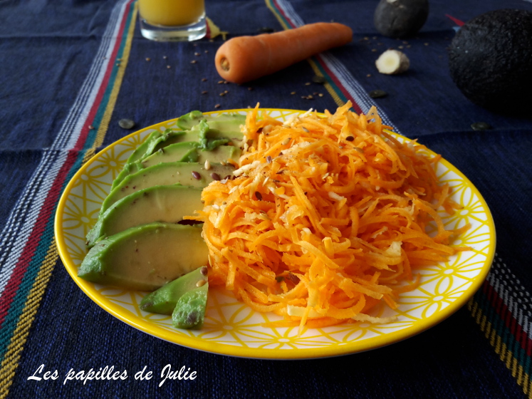 Salade de carottes exotique | lespapillesdejulie.com