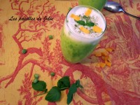 Soupe glacée petits pois menthe | lespapillesdejulie.com